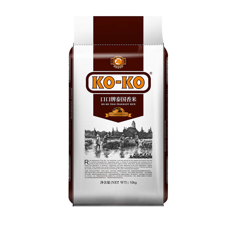 KO-KO(口口牌) 泰国香米 大米20斤 原装进口 长粒米 koko泰国香米
