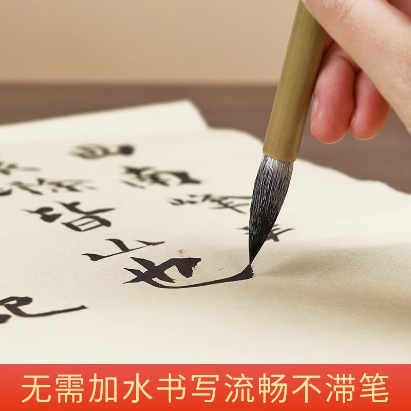 玉水湖墨汁书法专用玉水湖墨水毛笔大瓶国画书画批发黑墨汁墨池钢笔油烟工地用速干初学者练习砚台墨斗 新款精制墨汁500g