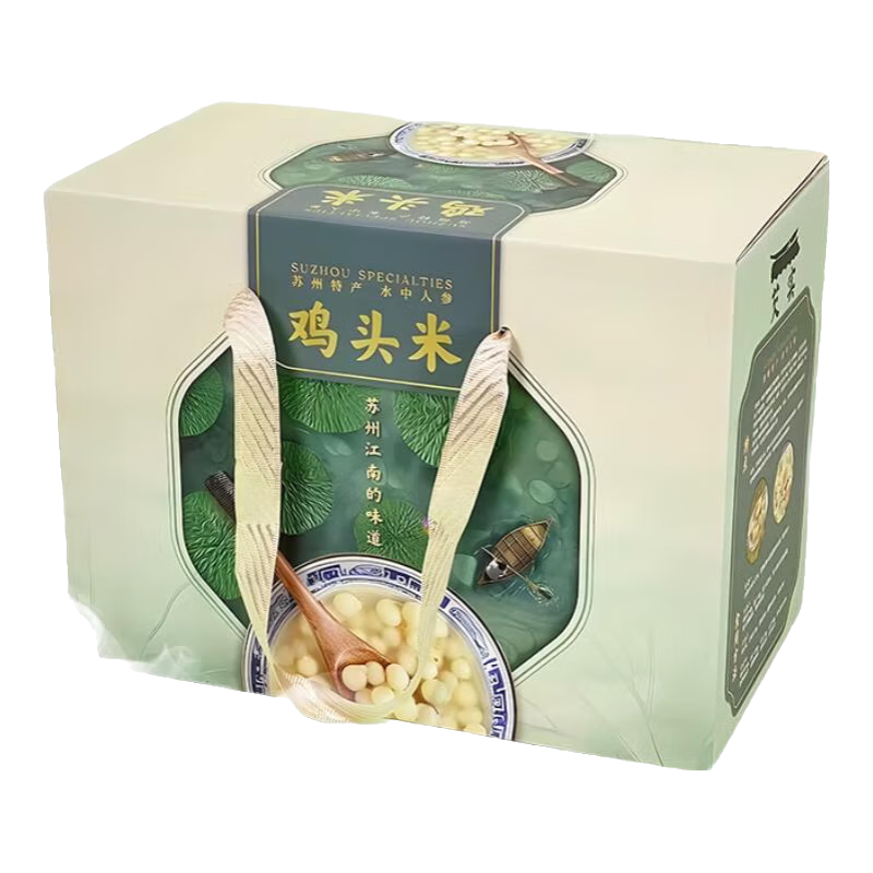 苏莲御品精品礼盒【国家地理标志】当季新鲜现采手剥鸡头米苏州原产地直发 大颗粒礼盒款3斤装 8MM