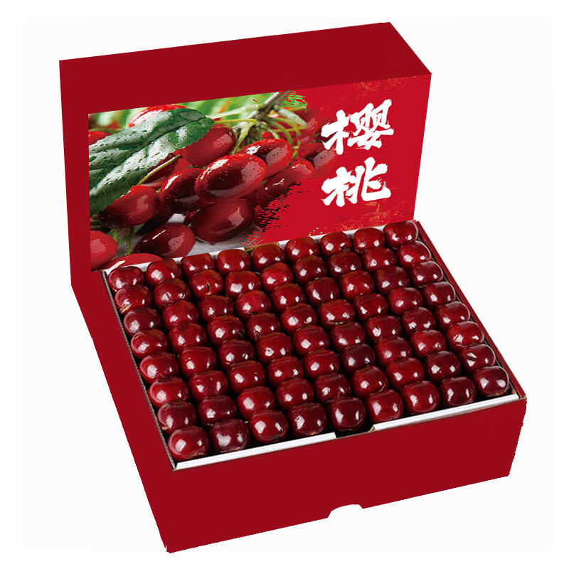 山东大樱桃SSS国产车厘子水果 新鲜水果时令生鲜 水果樱桃礼盒 大果带箱5斤（净重4斤）26-28mm 单果果径源头直发包邮