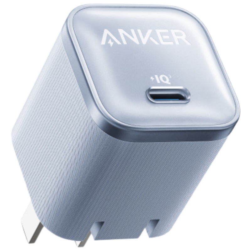 ANKER安克45W充電器蘋果17安心充Pro 氮化鎵type-c快充40Wpd適用iPhone16promax手機Apple15iPad插頭 藍