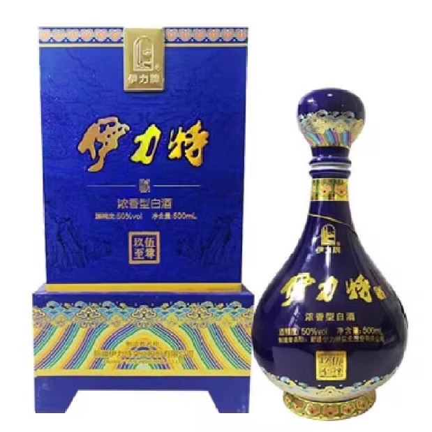 喜酒婚庆礼盒送礼酒水 50度 500ml 4瓶 伊力特玖伍至尊整箱