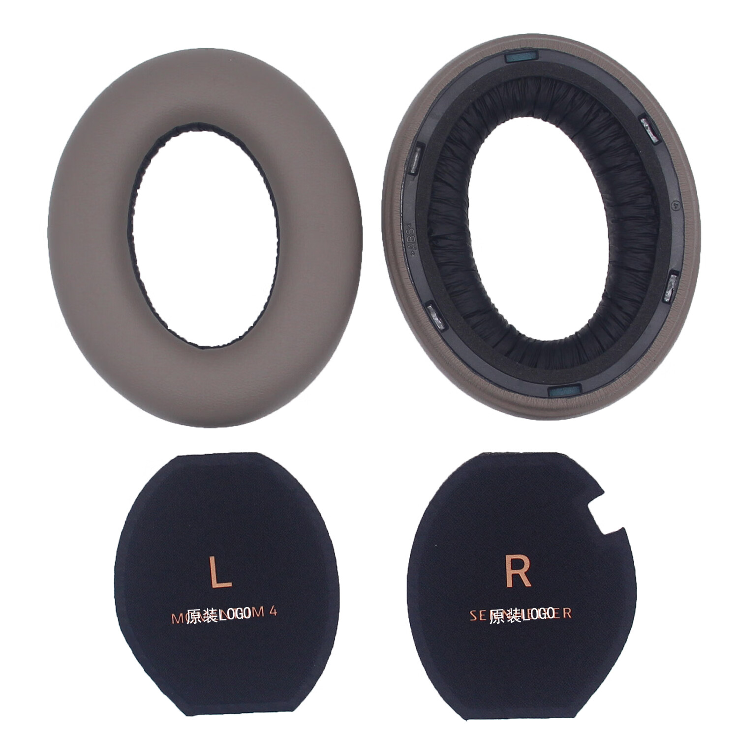 JZEPHF適用Sennheiser森海塞爾MOMENTUM 4耳機(jī)套硅膠保護(hù)套海綿大饅頭4.0耳罩四代頭梁橫梁耳墊防劃防塵 灰色原裝耳機(jī)套1對