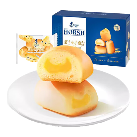 豪士（HAOSHI）小小面包整箱夹心蛋糕点心早餐学生面包代餐零食小吃休闲食品礼盒 小小面包380g
