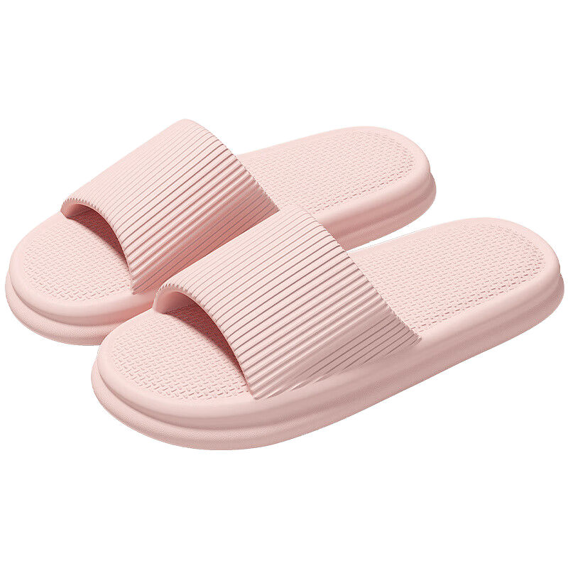 【山姆同款】eva静音防滑拖鞋女室内浴室洗澡防臭情侣拖鞋男士 粉色 38-39 【适合37-38脚穿】