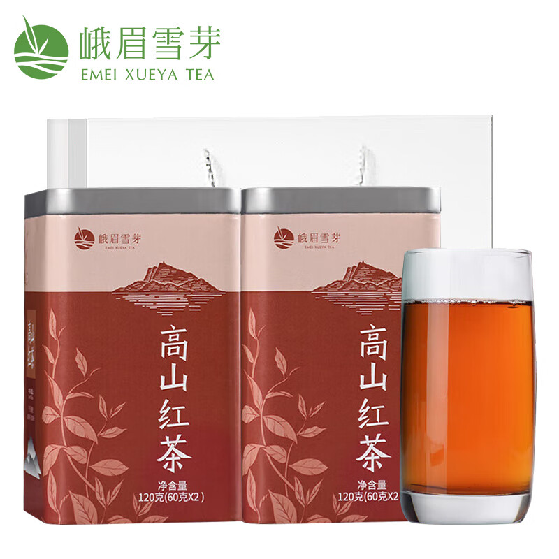 峨眉雪芽 高山紅茶 濃香蜜香四川峨眉山自飲茶葉綠茶茗茶嫩芽240g