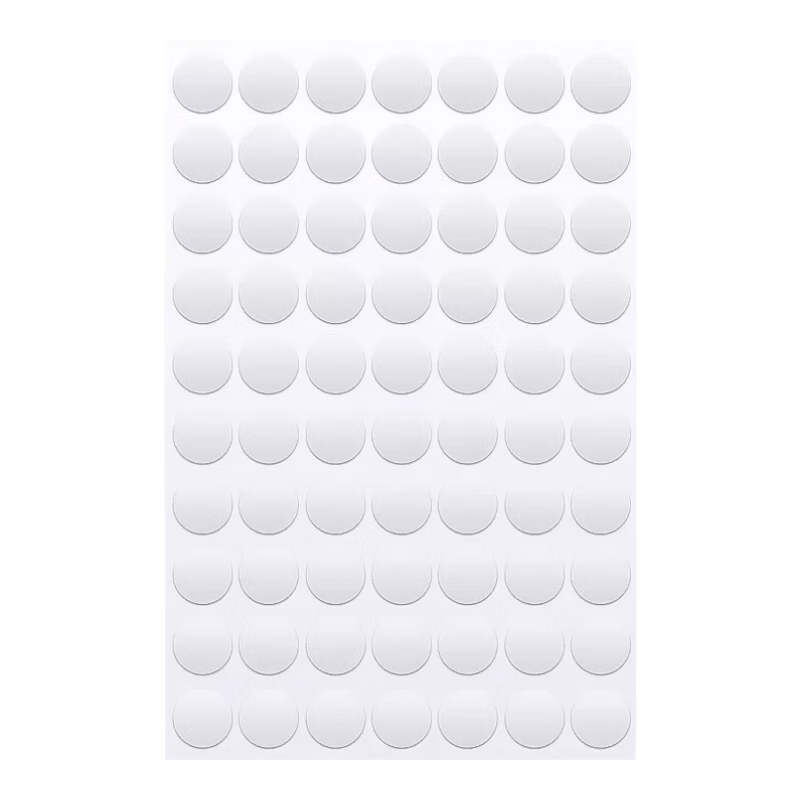 凯思密无痕双面胶圆点贴纳米圆形固定贴亚克力贴片双面贴强力点状胶粒透明粘气球不留痕易撕不伤墙双面胶 【圆点贴直径20mm】一张70粒