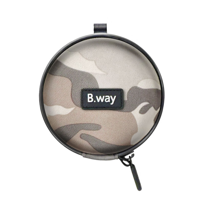 蘭道（B.way） 圓形抗壓防水防摔隨身便攜攝影濾鏡包EVA綠色紅色黑色迷彩molle戰(zhàn)術(shù)分層收納包 迷彩