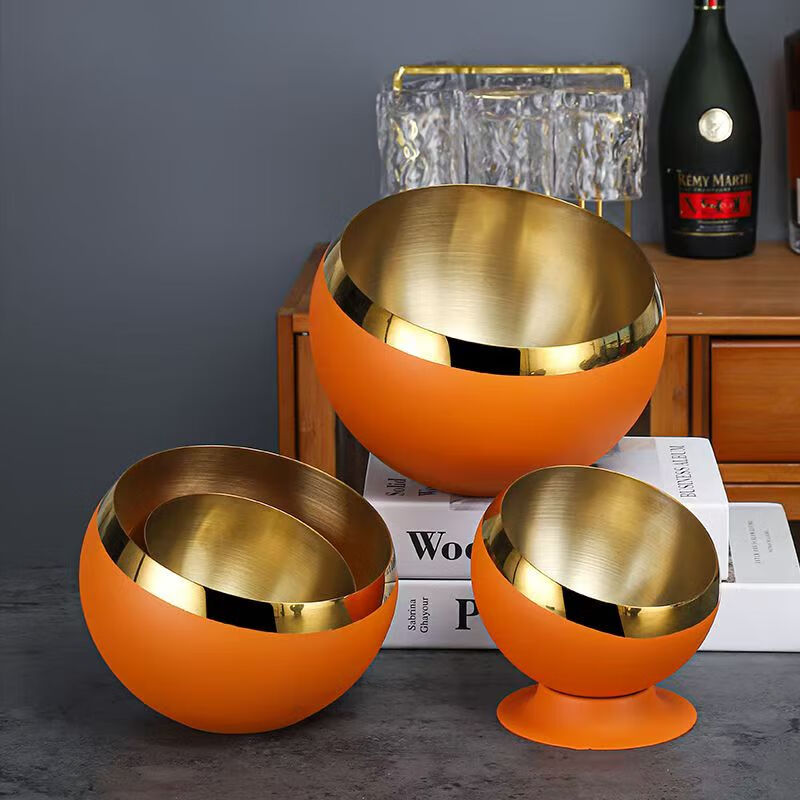 不锈钢烟灰缸台面垃圾斜口创意KTV酒吧桌面烟灰缸酒店大号果皮斗 高档斜口-带底座-22cm-钛黑金