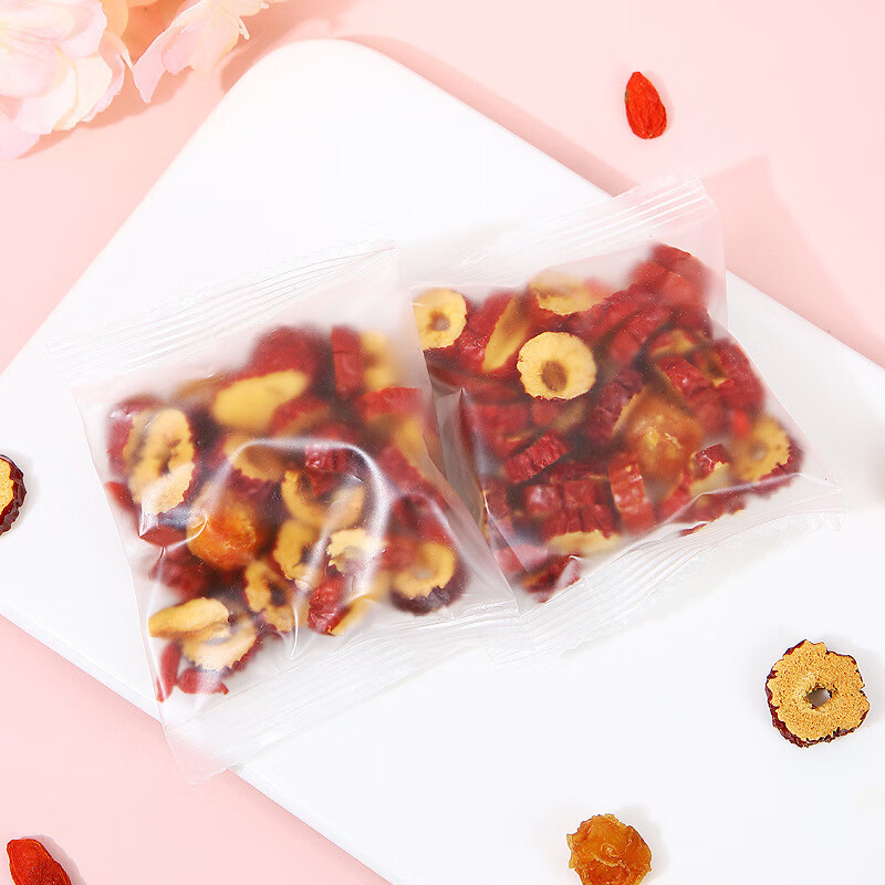 得人如鱼(Derenruyu)厂家批发红糖姜枣茶玫瑰花桂圆红枣枸杞组合花茶女人气血红糖姜茶 红枣桂圆枸杞茶(12克x10包)