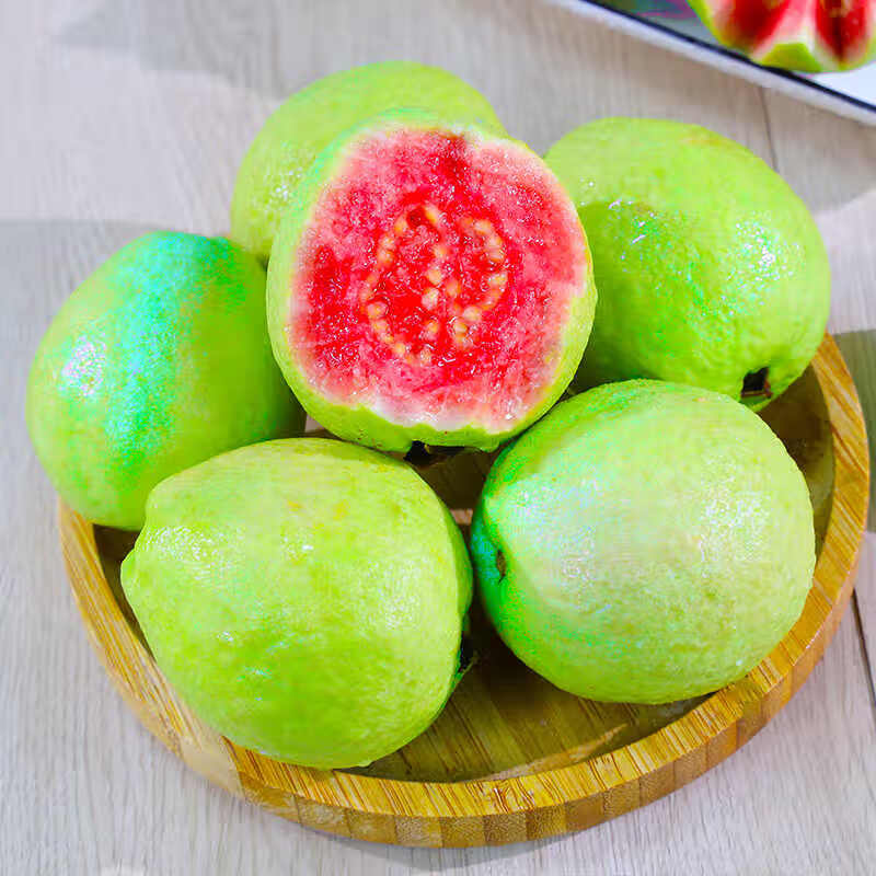颜小荭芭乐双拼软糯奶油芭乐脆口红白心双拼芭乐组合新鲜水果当季番石榴 2.8-3斤红心芭乐（实惠装）