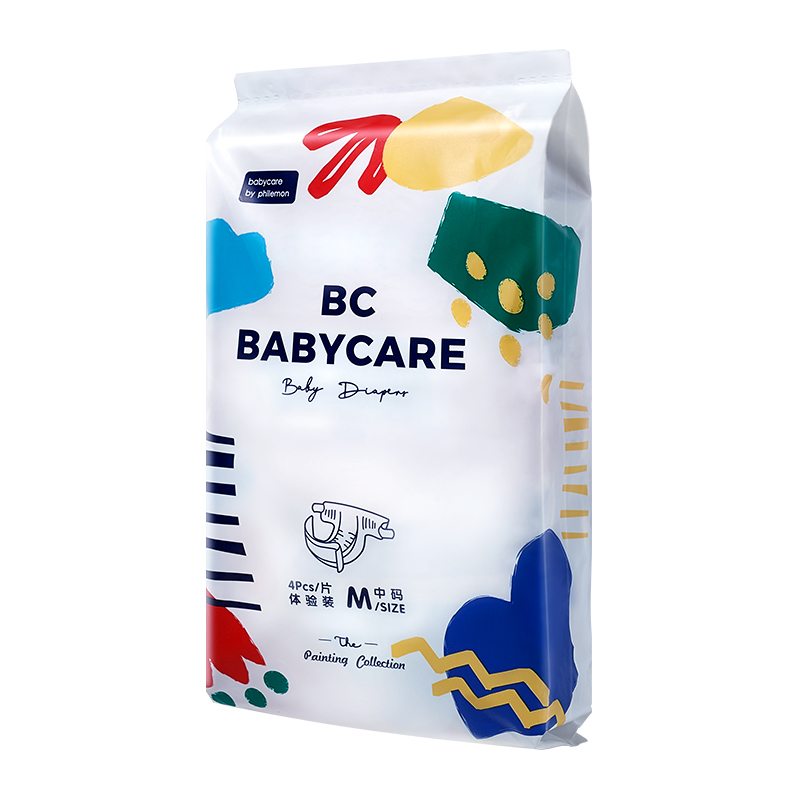 babycare 艺术大师纸尿裤 M4片 (6-11kg) 中号婴儿尿不湿 舒爽透气不闷热
