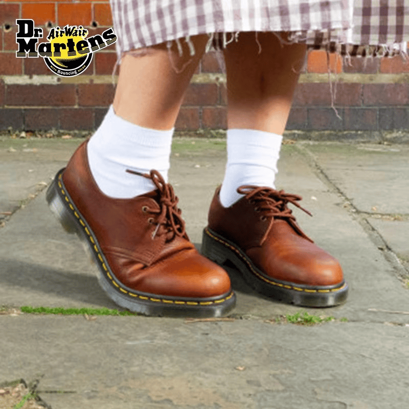 马丁博士（Dr.Martens）1461 Ambassador英伦男女早春舒适软皮女单鞋 红棕色 38