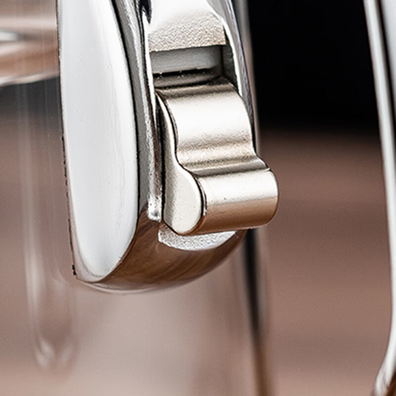 自像堂合金把飘逸杯泡茶壶一键过滤高档全玻璃内胆茶水分离杯内胆配件 鼓形合金飘逸杯【灰色550ml】