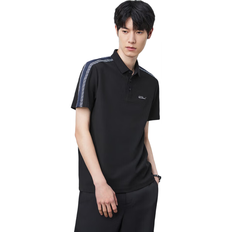 ̫ƽ����װ���������ҡ�polo�����ļ�֯��ƴ�Ӵ��� ��ɫ L 56.85Ԫ