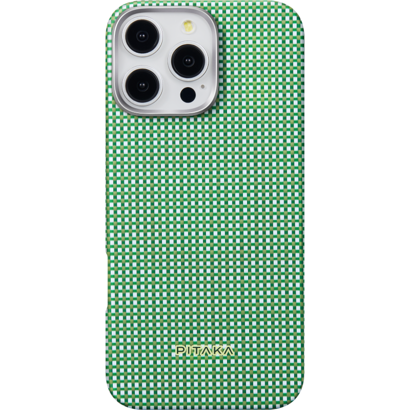 PITAKA适用苹果iPhone16ProMax手机壳MagSafe磁吸凯夫拉芳纶碳纤维纹高级超薄格子壳上下包保护套青森