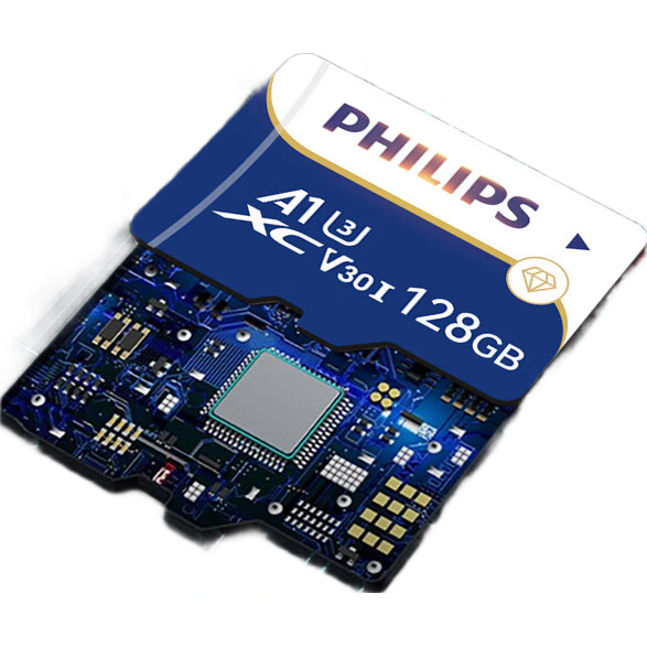 飞利浦（PHILIPS）16GB TF(MicroSD) 内存卡 A1 4K V30 U3 高速耐用行车记录仪 相机监控存储卡 读速130MB/s