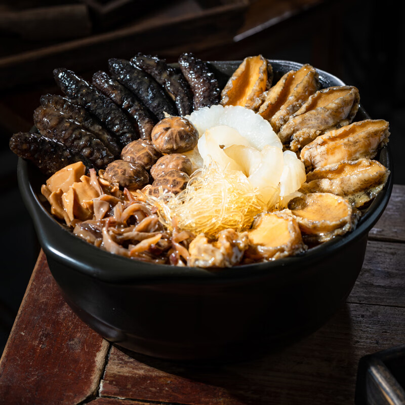 灯火岛佛跳墙八参八鲍大盆菜3斤装 加热即食预制菜方便菜 春节年货送礼 精选食材-八参八鲍大盆菜-1750g
