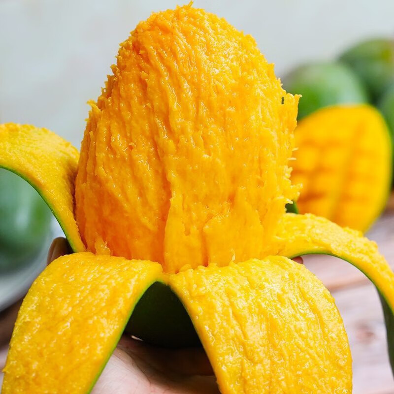 鲜福林现货越南进口大青芒水果当季新鲜甜心芒果大芒果包邮 净重4.5斤(单果400g起)