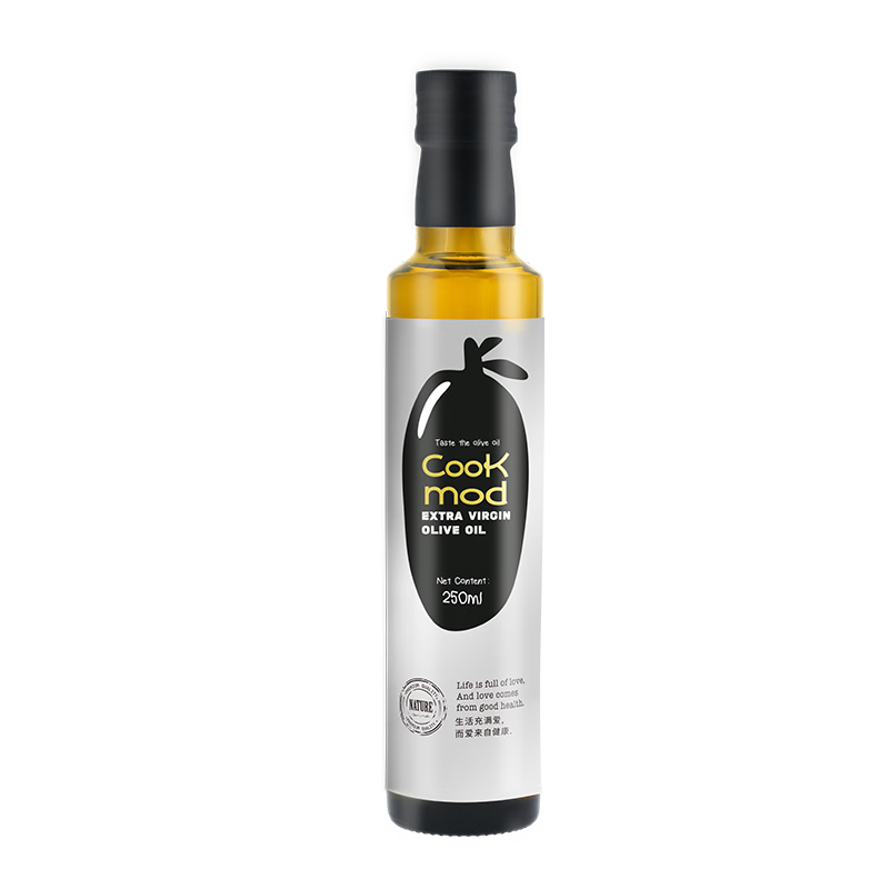 COOKMOD 年轻厨房食用油 特级初榨橄榄油250ml 低酸度西班牙进口原料