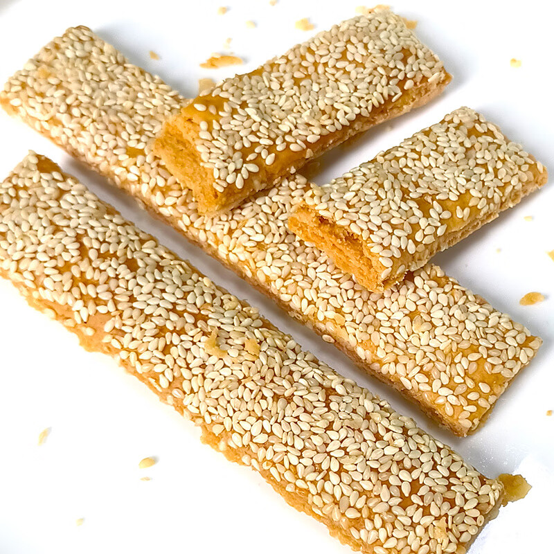 食芳溢甜舒南通脆饼老式传统酥饼多层南通特产独立包装办公室小零食 【南通生产】老式长条原味脆饼 15袋(整箱共30条)