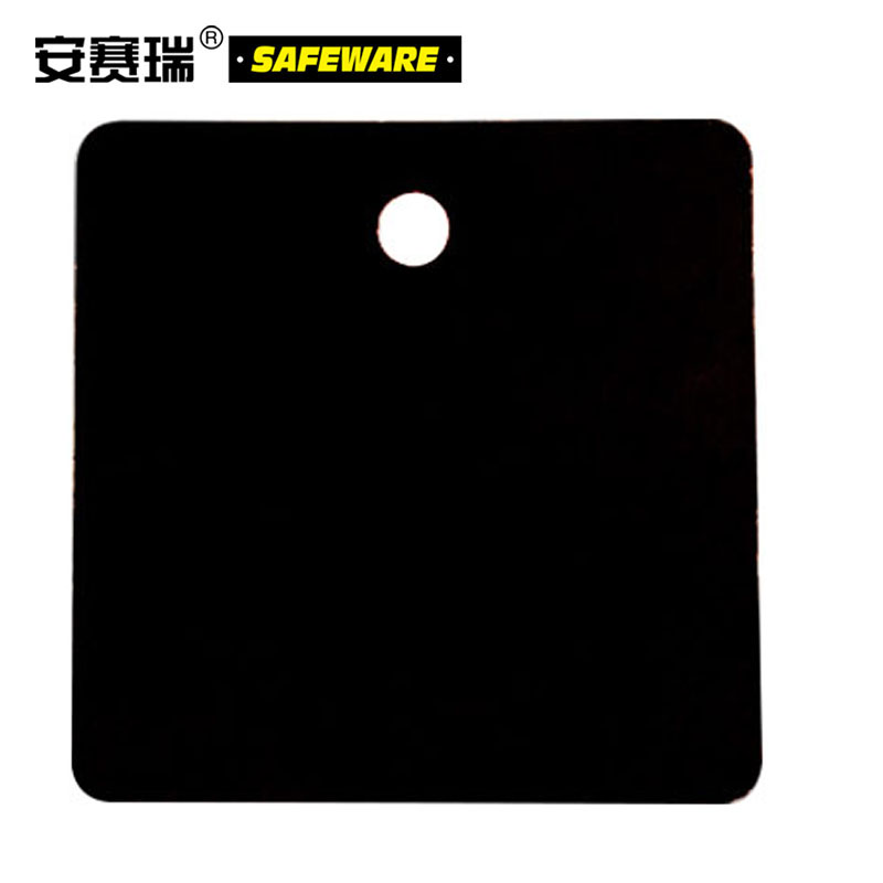 安赛瑞 正方形空白塑料吊牌(100个装)38.1×38.1mm 黑色 14811