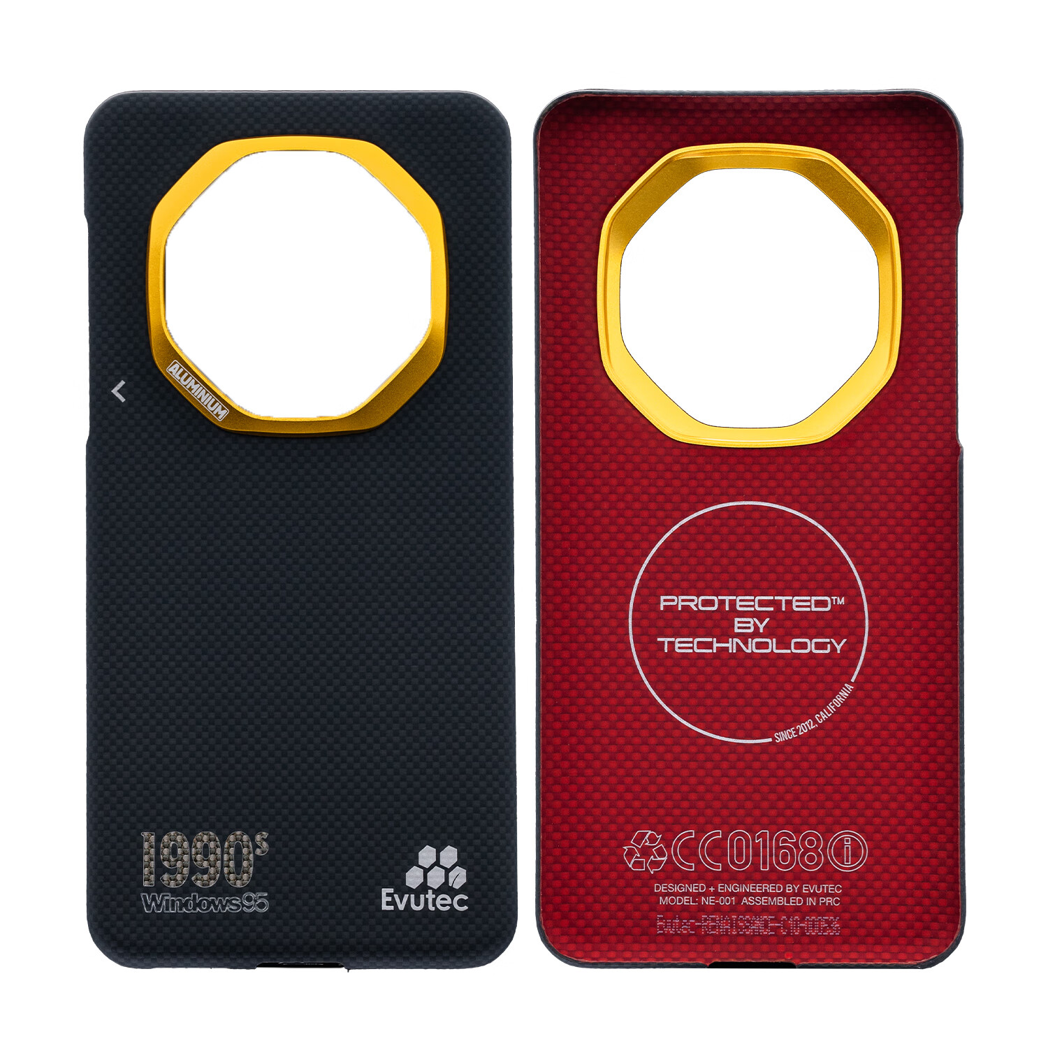 Evutec重生【金色的80/90年代】华为非凡大师Mate60/70RS/X6/XT/芳纶宇航服纤维编织磁吸高级手机壳 70RS（无磁吸）|【金色的90年代】