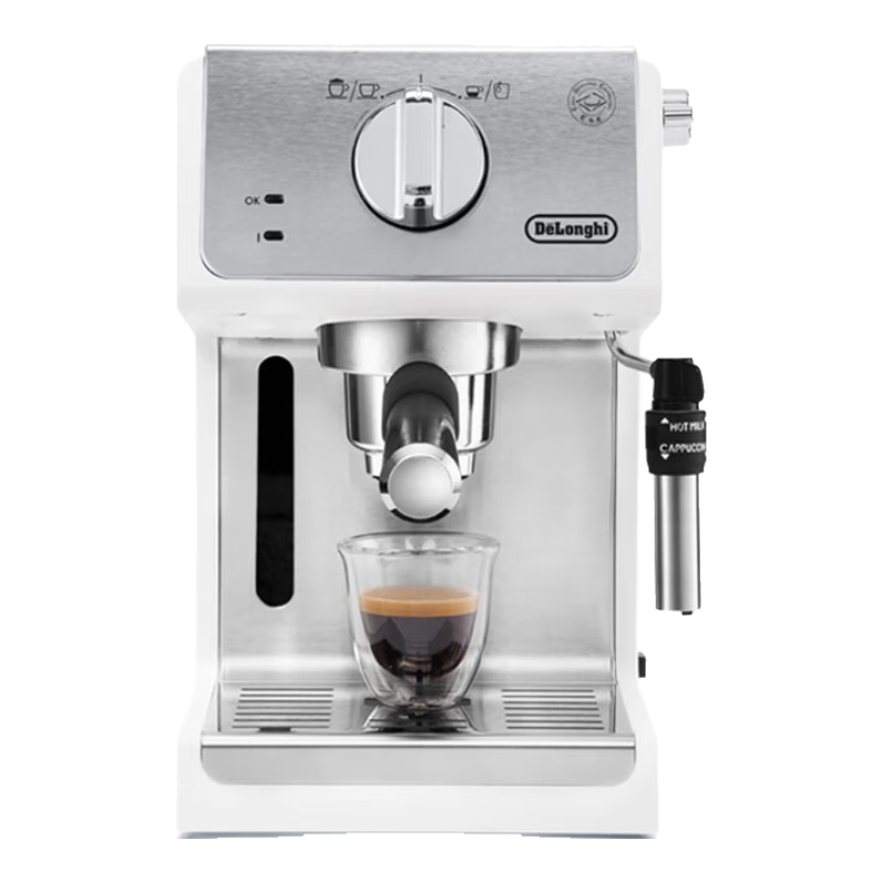 德龙(Delonghi) ECP35.31/36.31 半自动咖啡机意式浓缩小型家用打奶泡拉花咖啡机 ecp35.31标配 全国联保