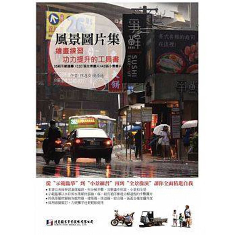 预订台版 风景图片集—绘画练习功力提升的工具书 林逸安, 侯彦廷 绘画艺术