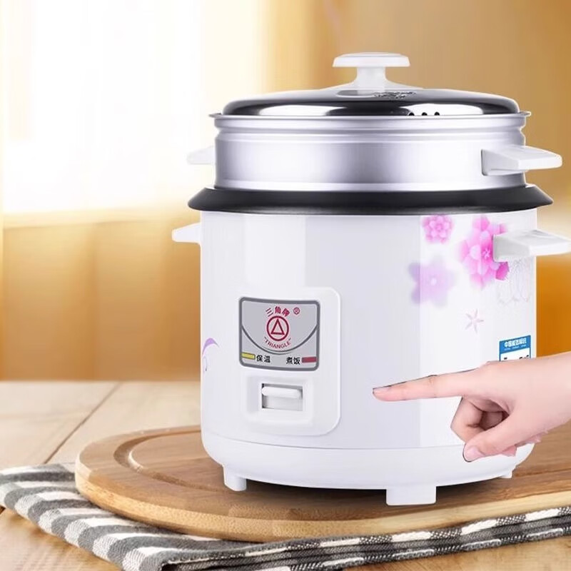 三角牌电饭锅老式家用1-2-3-4人5-6升蒸煮两用多功能饭煲小型正品 (商超同款)-经典款 -买贵必赔 1.5L