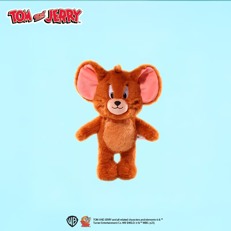 猫和老鼠桌面摆件娃娃汤姆公仔治愈安抚柔软玩偶节日礼物可爱礼物 杰利鼠经典豪华版（25cm）