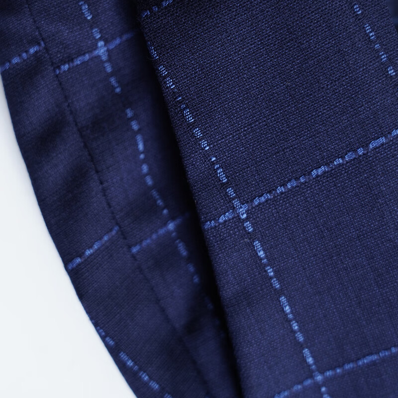 培罗蒙（BAROMON）【轻薄】修身格子西裤男西装裤直筒裤子商务休闲 蓝色格子 38 (97.5cm)