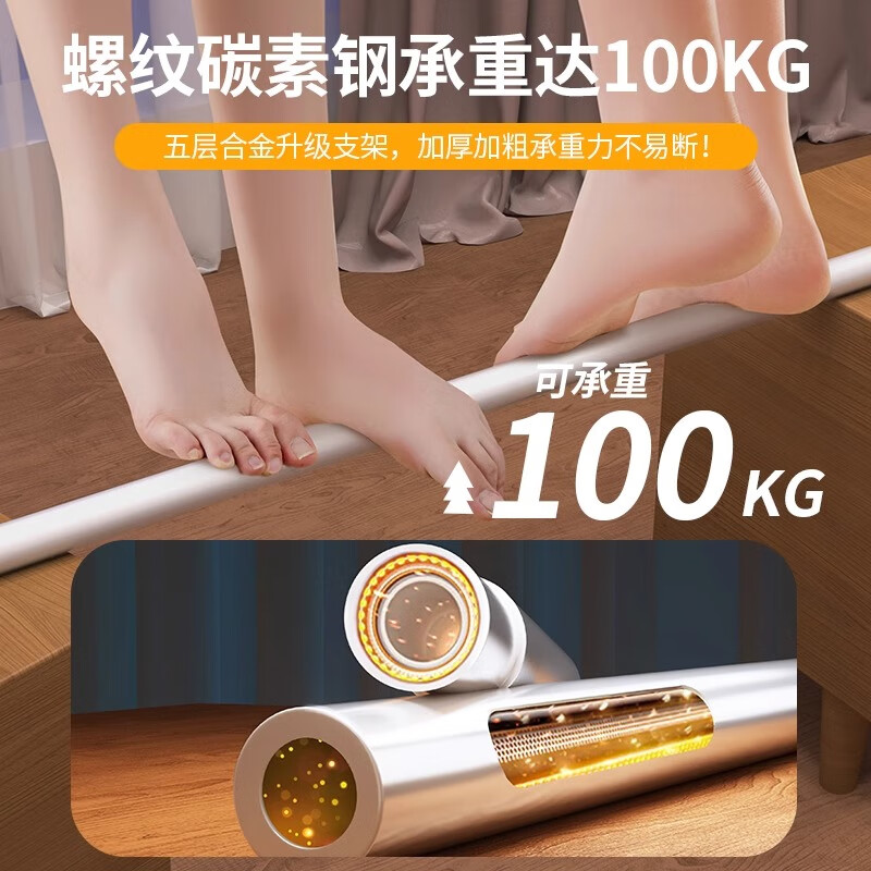 红豆婴儿防摔蚊帐架1.2x2米儿童家用加固加厚全底三开门单人1.5蒙古包 光年灰【三开门+全底更防摔】 1.2x2.0m床适用(含免拼支架)