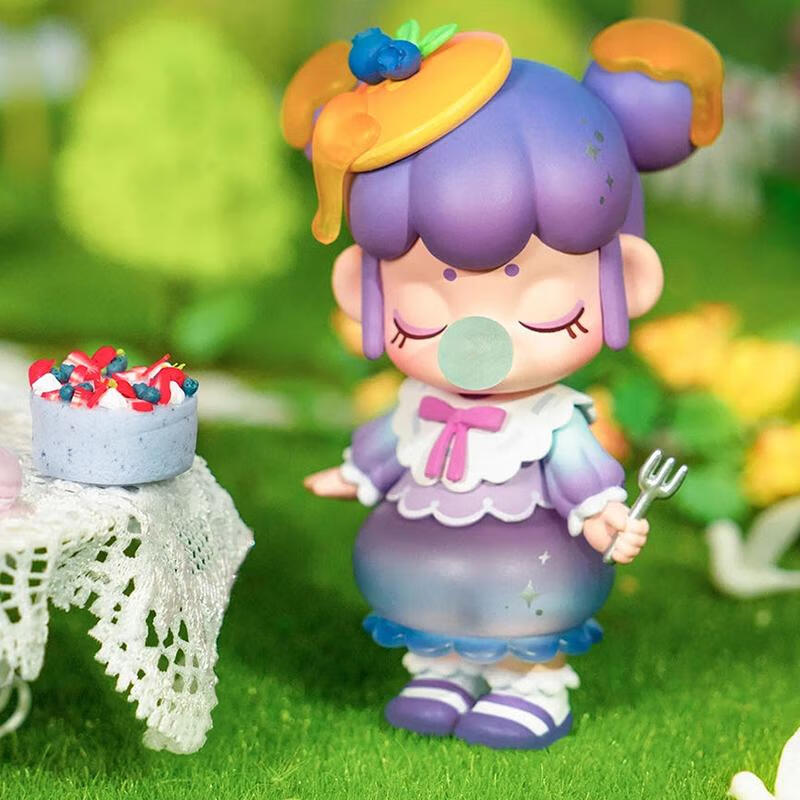 nanci囡茜的梦境下午茶系列盲盒少女心网红潮玩手办 蓝莓派拆盒未拆袋