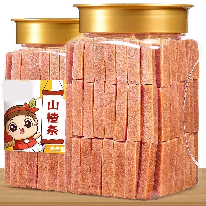 憨豆熊山楂条418g 果丹皮蜜饯果干果脯休闲零食儿童解馋小吃