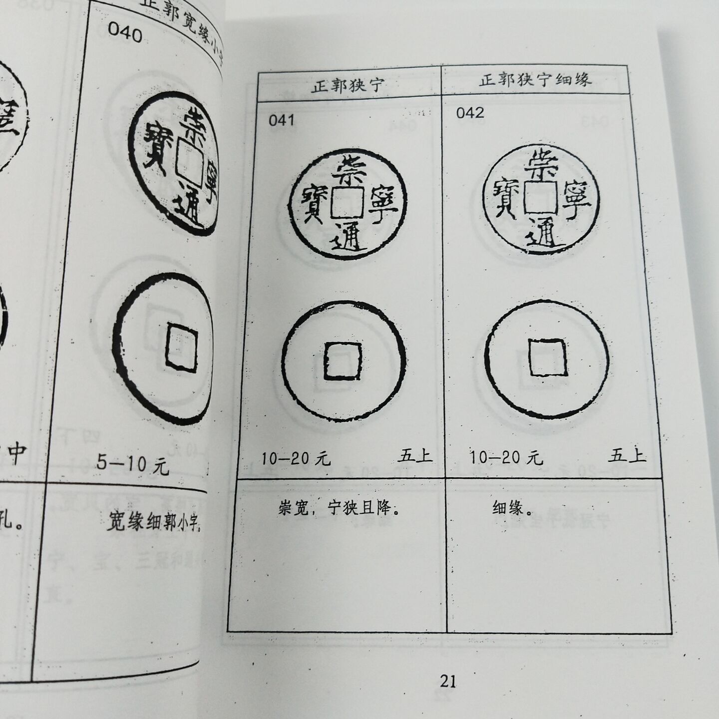 崇宁通宝崇宁重宝分类图谱泉谱北宋铜钱宋徽宗崇宁古钱币版别钱谱