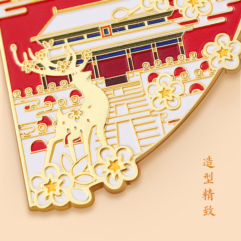 北京故宫国博金属冰箱贴定制西安南京院上海博物馆文创旅游纪念品 四季紫禁城