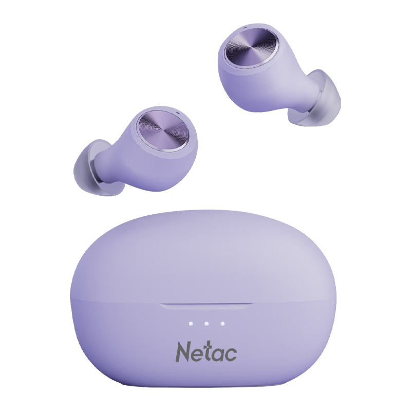 朗科（Netac）真无线入耳式蓝牙耳机 无线耳机 音乐通话 蓝牙5.4游戏低延迟运动适用于苹果华为小米 LK56紫色