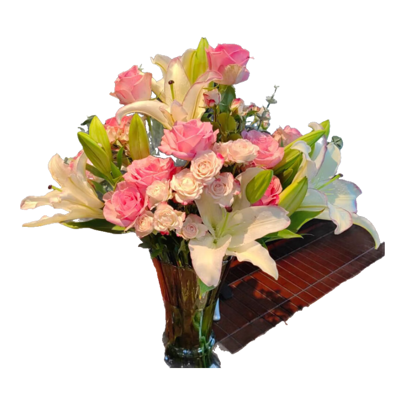 京东鲜花20朵随机色百合鲜花520情人节节日生日礼物送女友送爱人源头直发