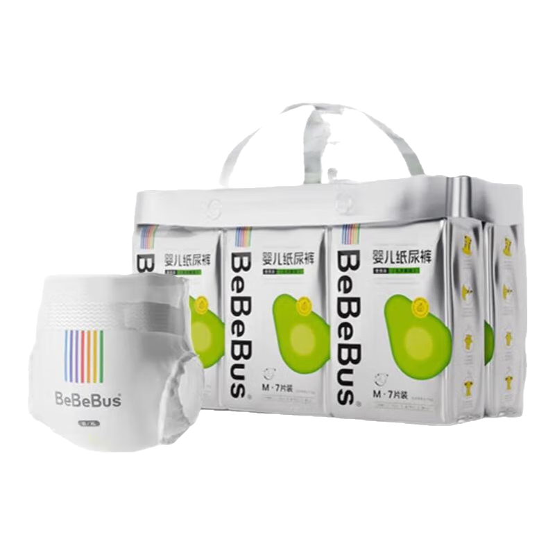 bebebus品牌直供丨乳木果润2.0系列纸尿裤拉拉柔软透气学步裤尿不湿 【尝鲜试用装】拉拉裤XXL码4片