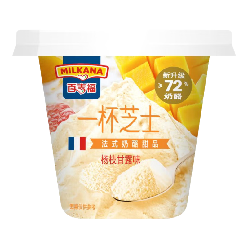 �ټ�����MILKANA�� һ��֥ʿ��ʳ���ұ� ��ʽ��Ʒ��Ͽ�ζ6��(ԭζ/��ݮ/����) 420g    25.63Ԫ����յ���