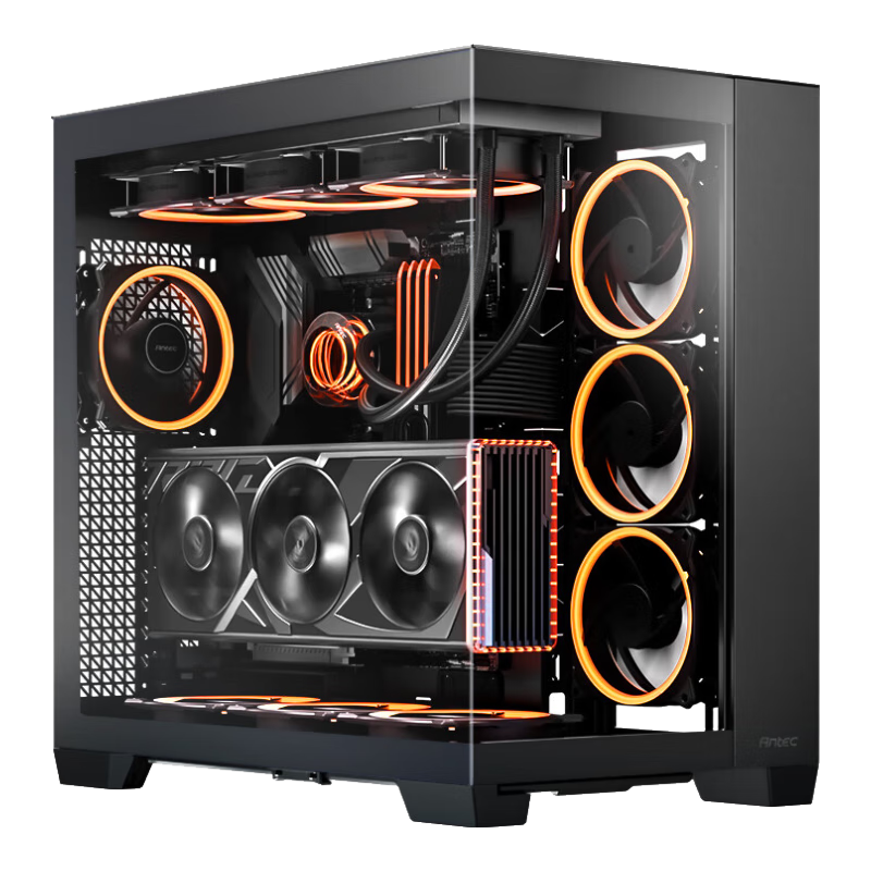 安鈦克（Antec）C8 全塔海景房 C8 Curve Wood側透全景大彎玻璃/木質(zhì)外觀(guān) C8黑色 海景房全塔機箱 機箱+安鈦克TiTAN 850W 金牌全模