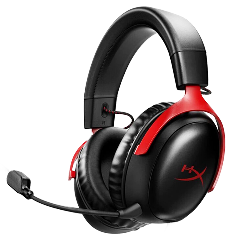 極度未知(HYPERX)颶風(fēng)2升級款颶風(fēng)3 頭戴式游戲電競耳機(jī)電腦耳麥 吃雞游戲耳機(jī) 適配三角洲行動 【颶風(fēng)3S無線加強(qiáng)版黑紅】200h續(xù)航 頭戴式游戲耳機(jī)