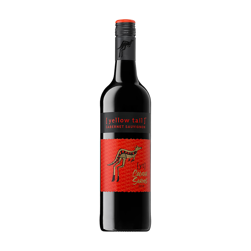 黃尾袋鼠（Yellow Tail）繽紛系列紅酒 加本力赤霞珠紅葡萄酒 750ml 智利版原瓶進(jìn)口