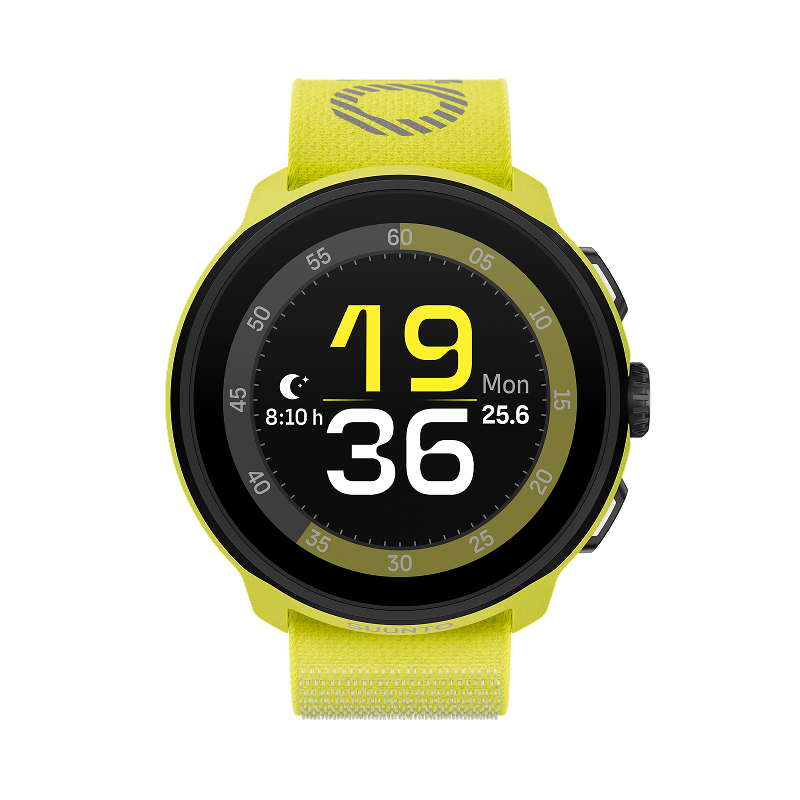 頌拓（SUUNTO）RUN馬拉松運(yùn)動(dòng)腕表 跑步健身心率血氧智能手表 編織表帶款-閃電黃