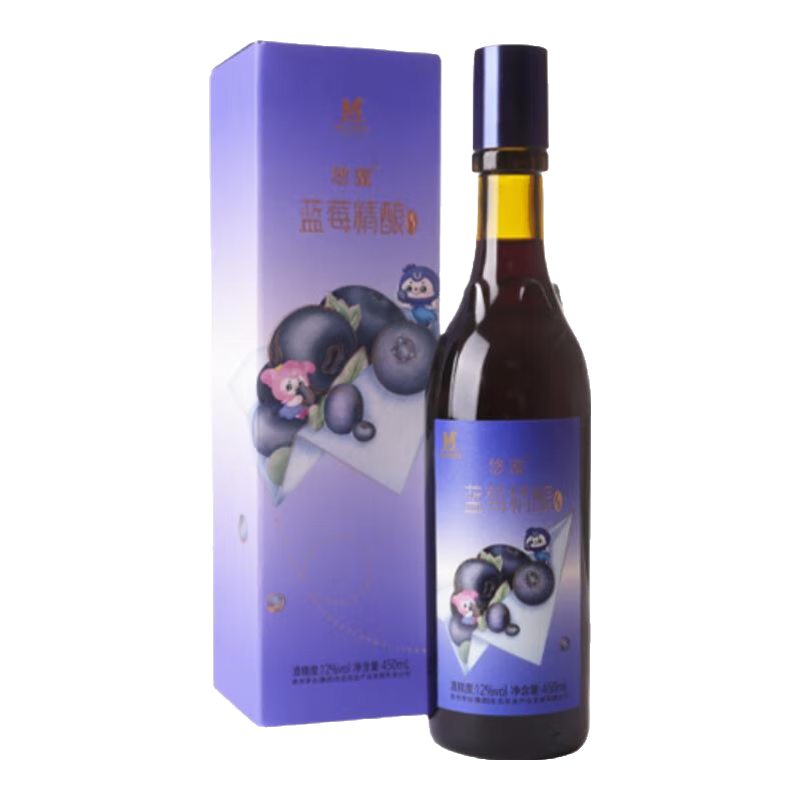 悠蜜藍(lán)莓酒水果酒甜酒香檳酒UMEET悠蜜藍(lán)莓精釀低度酒果酒 i享1單瓶裝