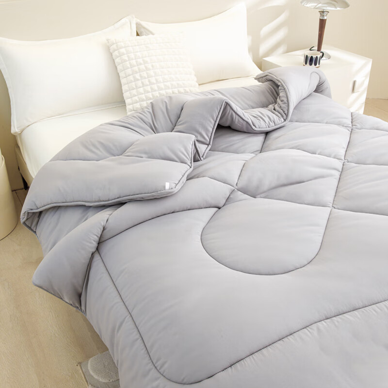 皇冠A类柔软亲肤四季春秋夏天口水巾用品 【抗菌被】灰色200*230cm约6斤