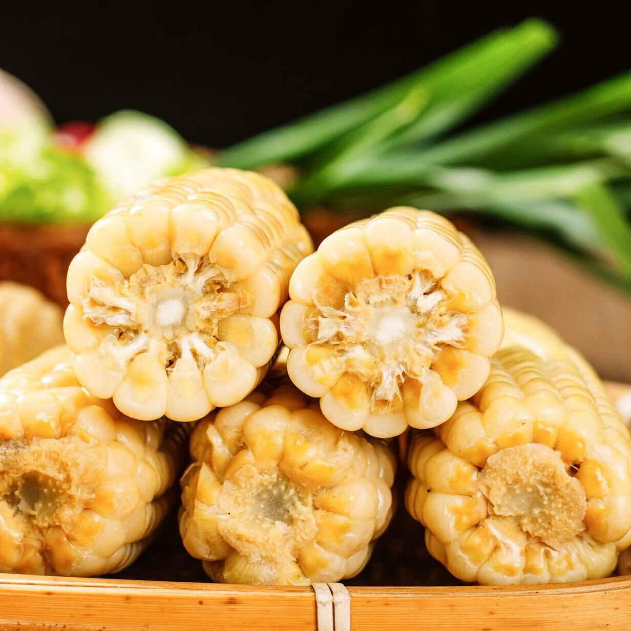 拾山走云南西双版纳甜糯小玉米四季鲜食0添加真空锁鲜非转基因饱腹感 糯小白甜糯小玉米 668克*2袋