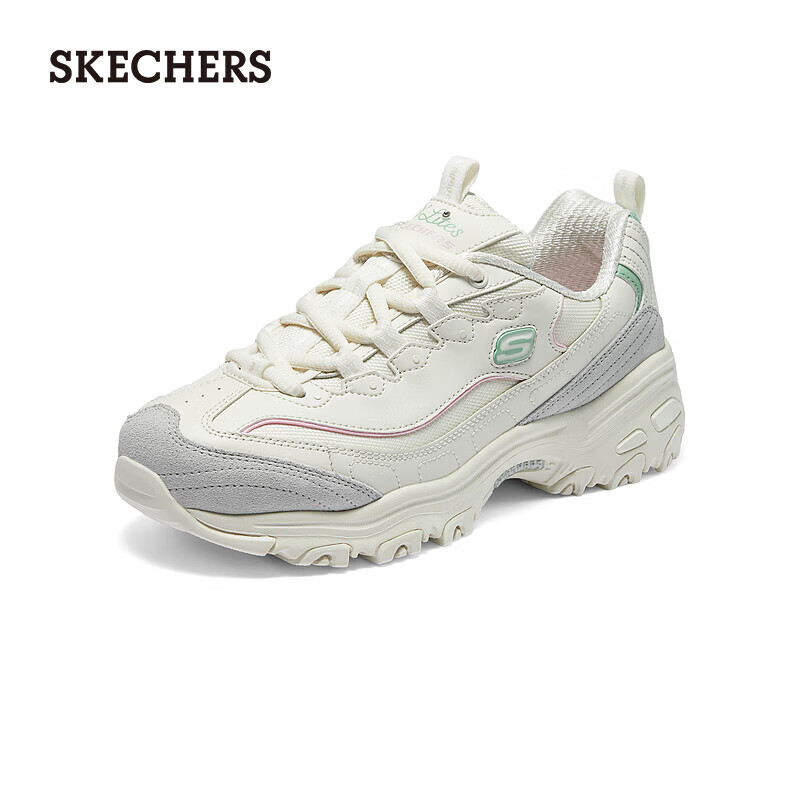 斯凯奇（Skechers）女子时尚绑带运动鞋150231 自然色/多彩色/NTMT 38