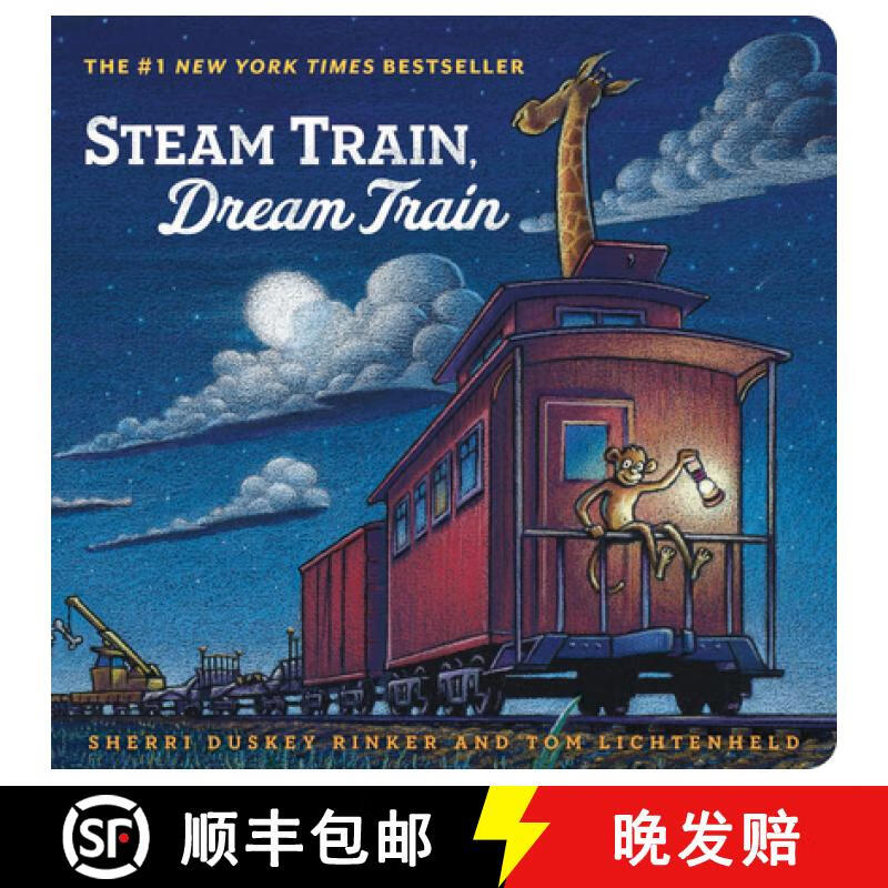 【4周达】Steam Train, Dream Train: (Books for Young Children, Family Read Aloud Books, Children's Train~